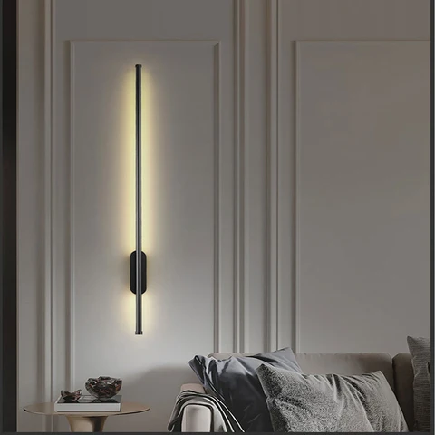 Современные минималистичные настенные лампы в скандинавском стиле, светодиодные светильники для гостиной, спальни, прикроватного столика, коридора, Led-лампа для освещения коридоров стены