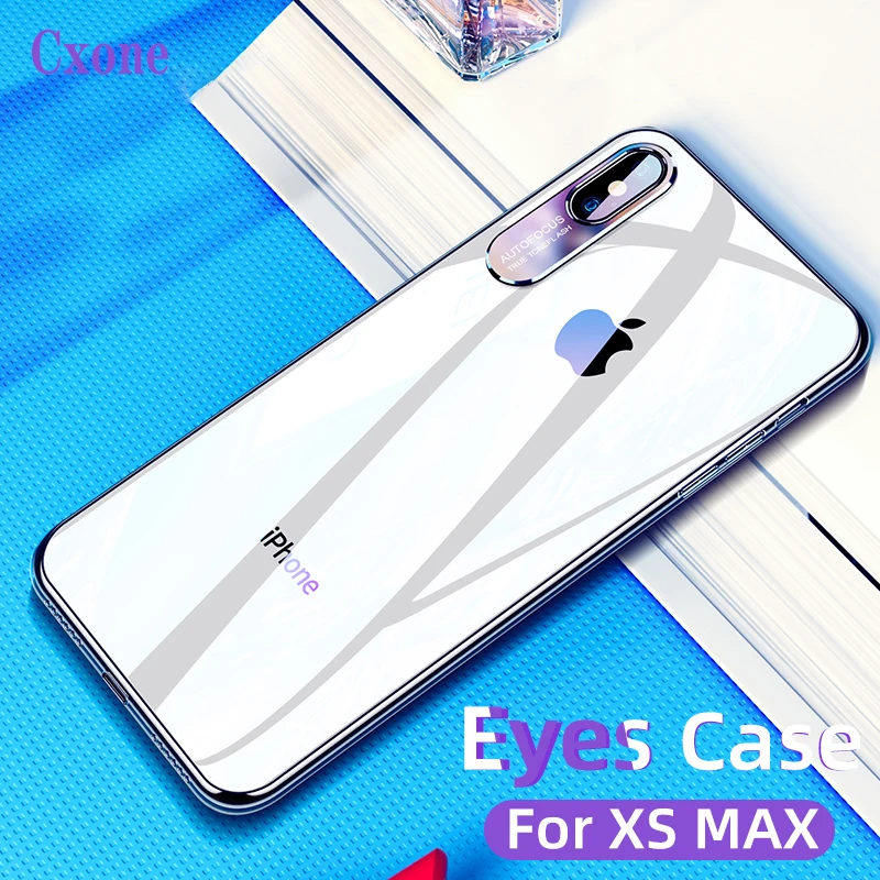 Роскошный чехол Cxone Eyes Для iPhone XS MAX XR X чехлы для защиты объектива прозрачная