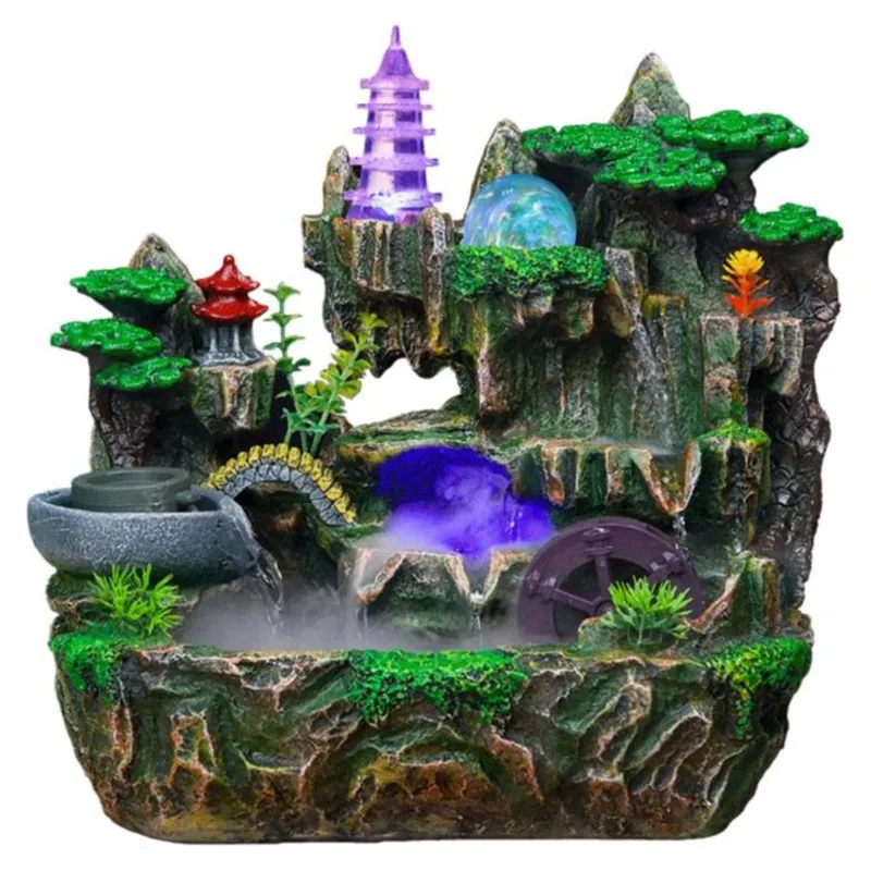 Полимерный водяной фонтан фэн шуй орнамент искусственная ароматерапия