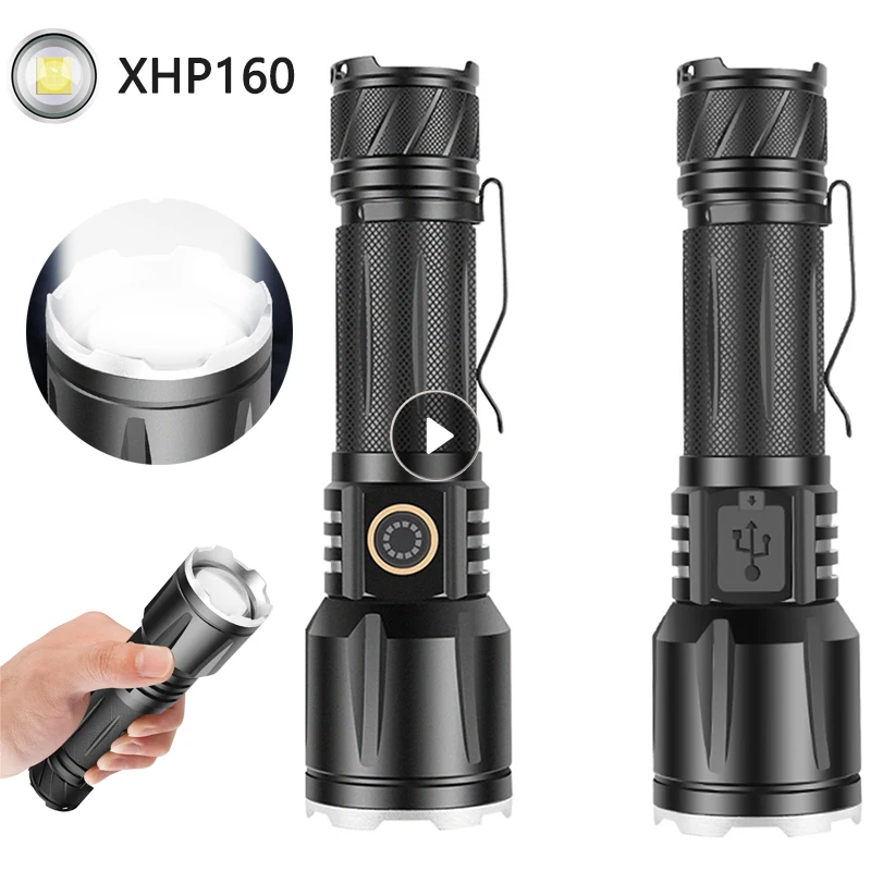 

800x100 HD Rechargeable Flashlight Strong Light Zoom Highlight Tactical Flashlight Torches Outdoor Portable Lighting LED Night