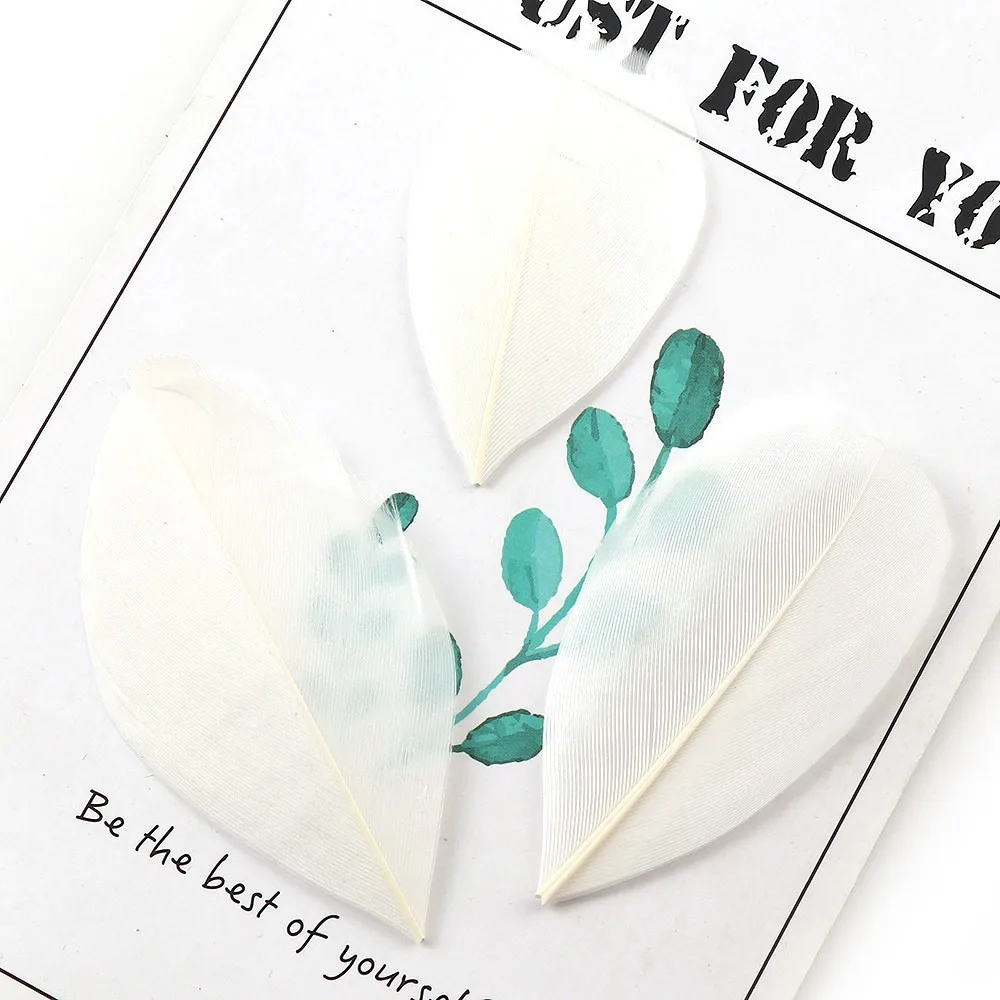 Смешанные цвета 4 8 см/50 шт. натуральные гусиные перышки для самостоятельного