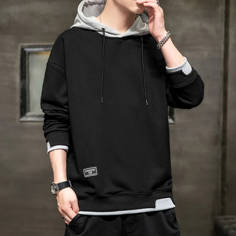 

2021 New Fashion Hooded Hoodies Streetwear Casual Pullover Sweatshirt Men Spring Autumn Hip Hop Hoodies Pullover Drop Shipping
