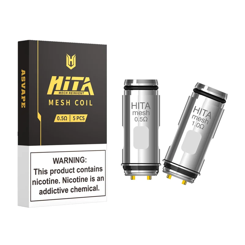 Сменные катушки Asvape Hita Mech 5 шт. G-taste 0.5 Ом/1.0 Ом головка атомайзера для Pod System Kit |