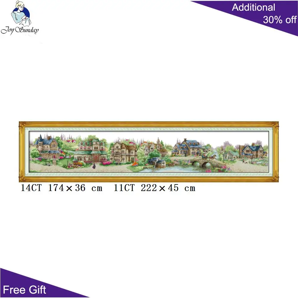 Joy Sunday Sweet Garden Home Handcraft Cross Stitch F148 14CT 11CT Counted and Stamped DecorEuropean kits |