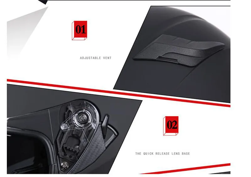 Мотоциклетный шлем моющаяся подкладка с двойным козырьком на все лицо|Шлемы| |