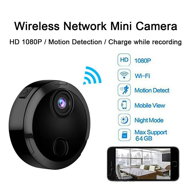 HDQ15 Wifi мини камера P2P IP домашняя няня удаленное HD видео аудио рекордер