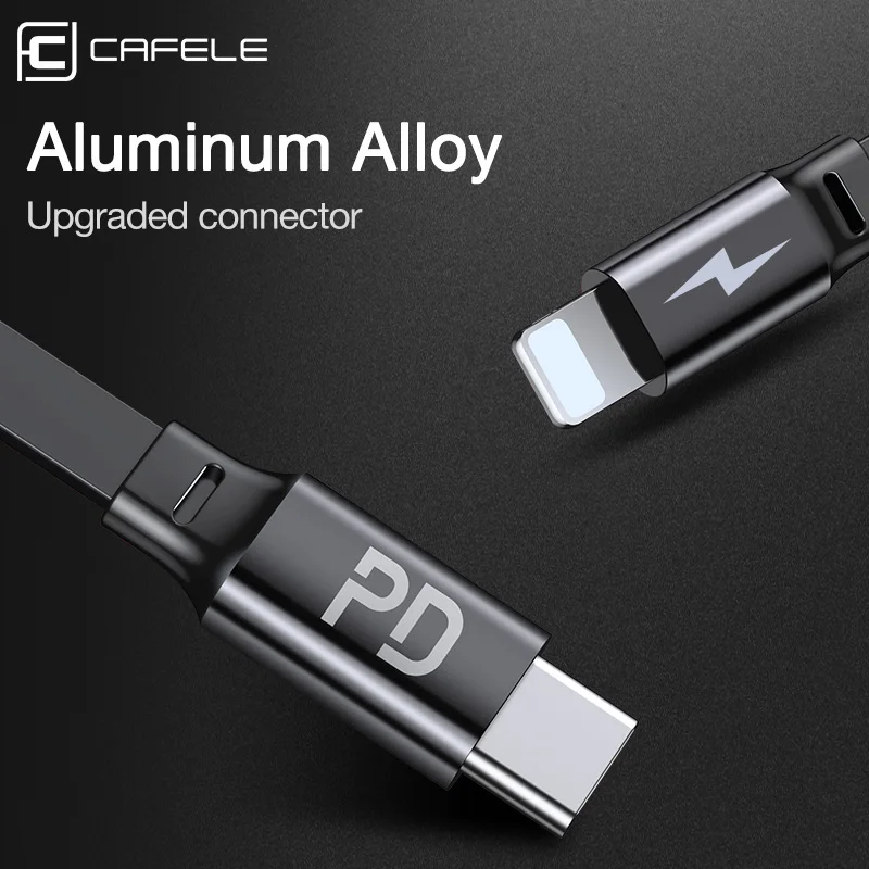 Выдвижной USB кабель Cafele для быстрой зарядки и передачи данных 18 Вт|Кабели