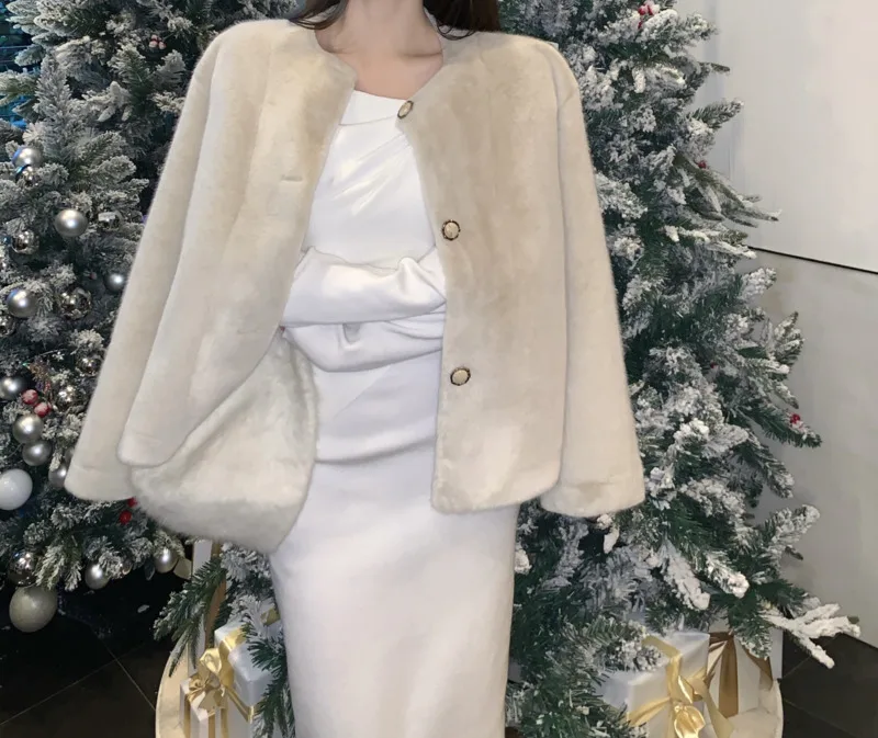 Женская утепленная плюшевая куртка маленький топ с дизайном осень 2021 и Рэйчел |