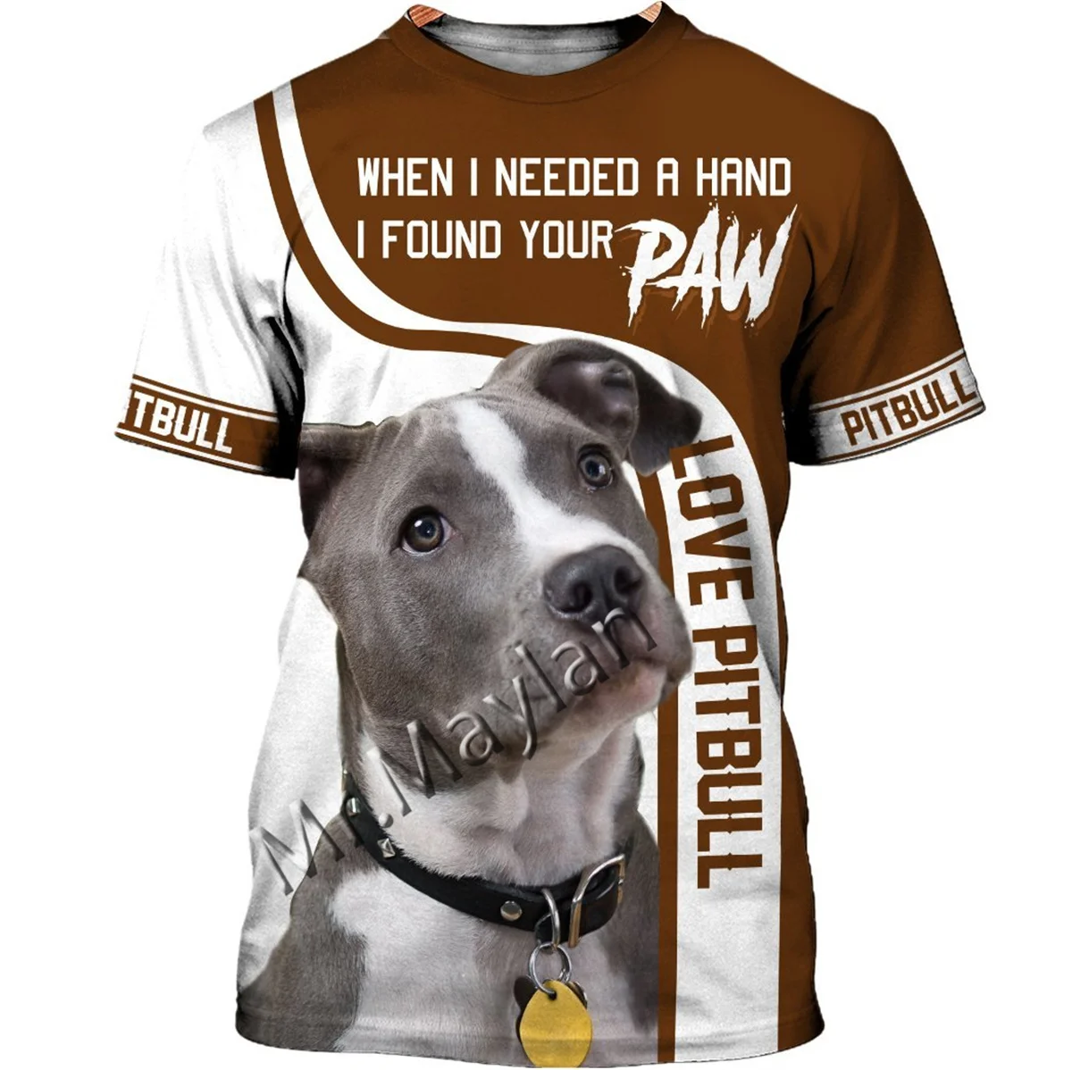 

Футболка унисекс с 3D принтом питбуля, летняя спортивная футболка, забавная уличная одежда, мужские футболки оверсайз с графическим рисунко...