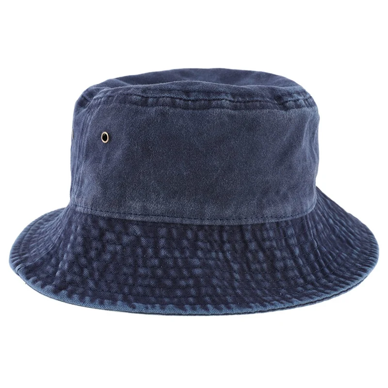 

2021 New Foldable Fisherman Hat Washed Denim Bucket Hats Unisex Fashion Bob Caps Hip Hop Gorros Men Women Panama Bucket Cap Gift
