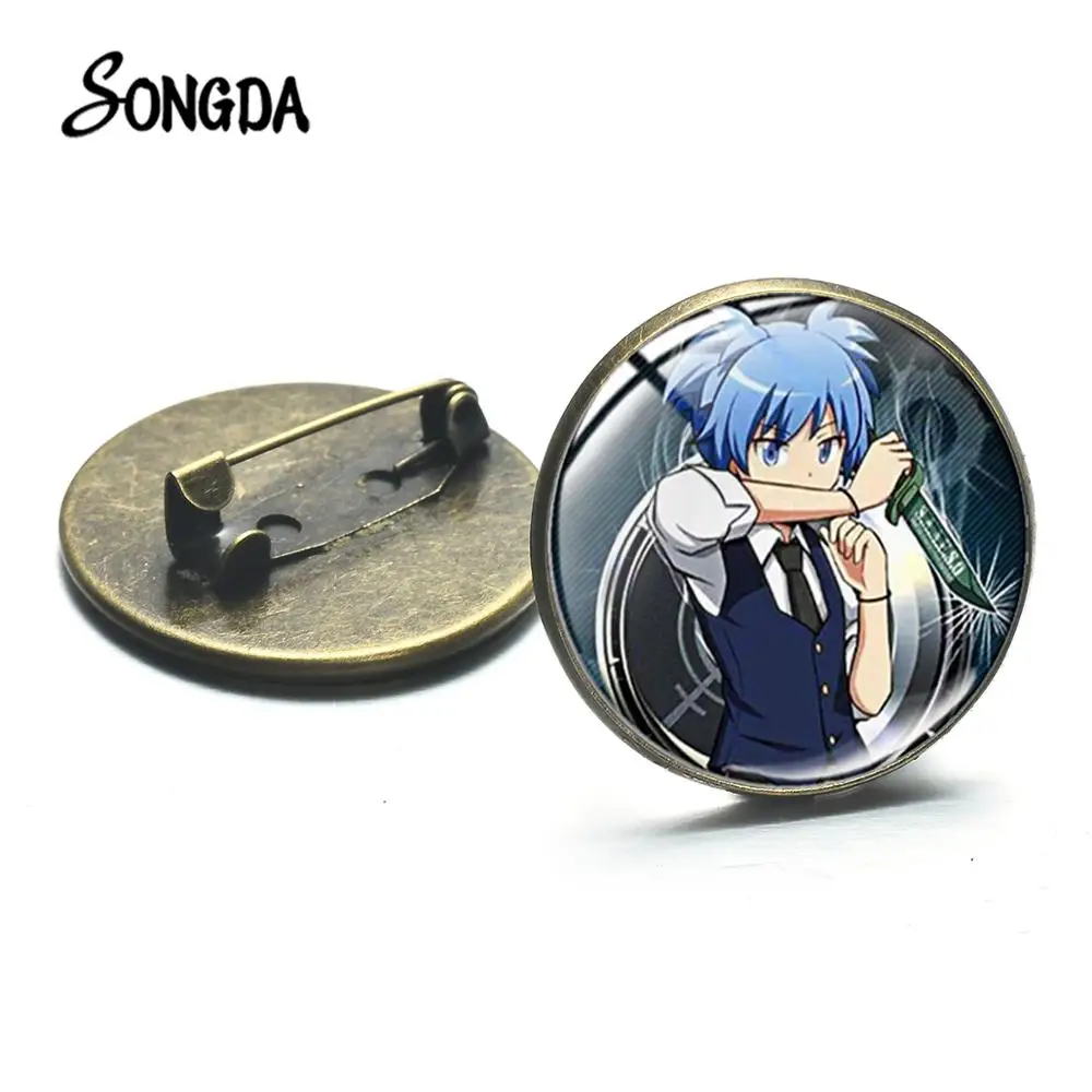 Черная брошь в стиле аниме класс убийц булавка для косплея художественные сумки