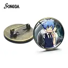 Черная брошь в стиле аниме класс убийц, булавка для косплея, художественные сумки для мальчиков и девочек, булавки на лацкан, броши Shiota Nagisa Akabane Karma