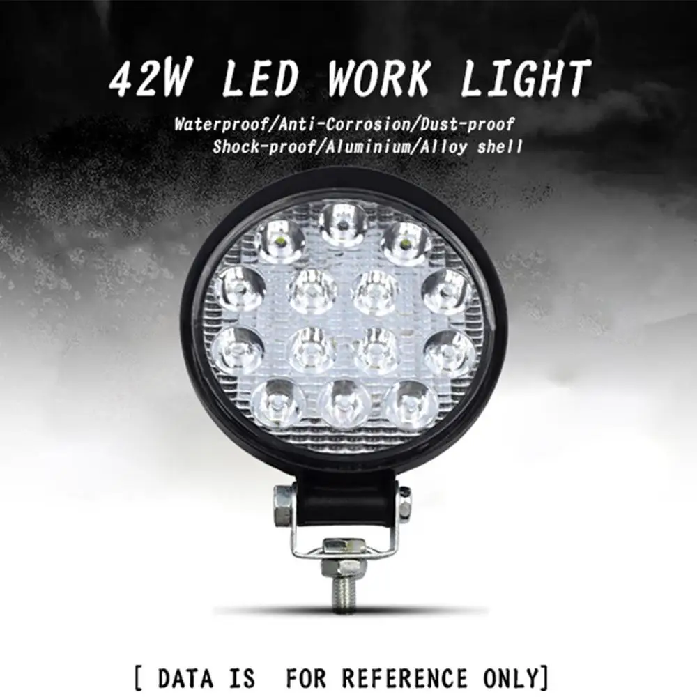 

42W car led work light engineering headlights modified off-road roof forklift lights bright portable lights
