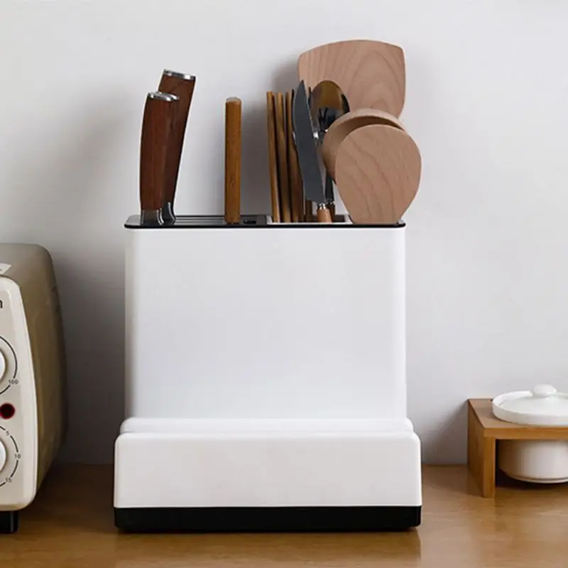 Кухонная утварь пластиковые ножницы держатель для ножей стеллаж слива полка