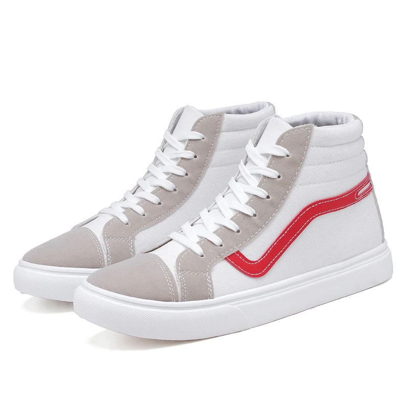 Мужская повседневная парусиновая обувь цвет черный белый спортивная для