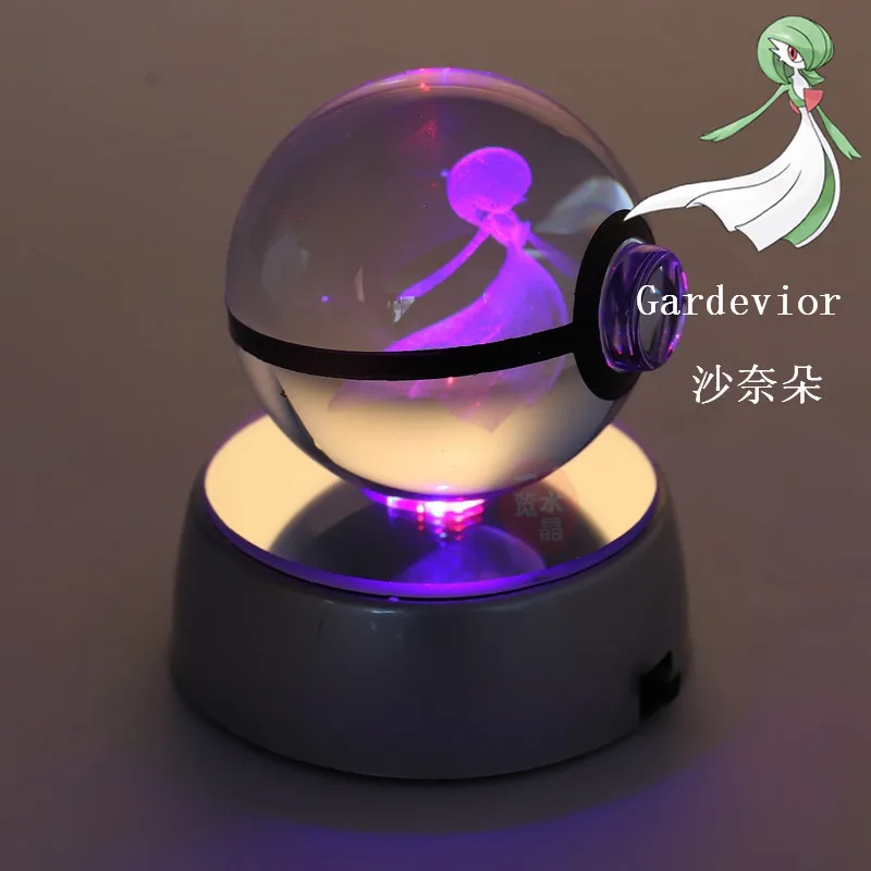 Аниме Pokemon Figure Modle Toys Pokeball Gardevior гравировка хрустальный шар игрушка со
