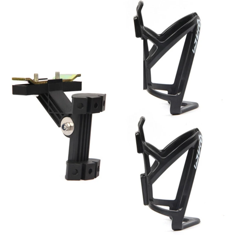 

Bicycle Bottle Cage Adapter Mount Adjustable MTB Handlebar Water Bottle Holder Y4UB