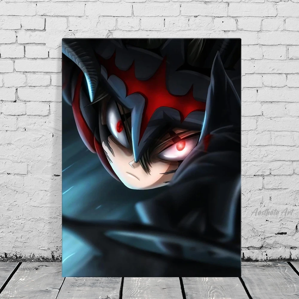 Asta аниме рисунок на холсте с черным клевером настенные художественные плакаты