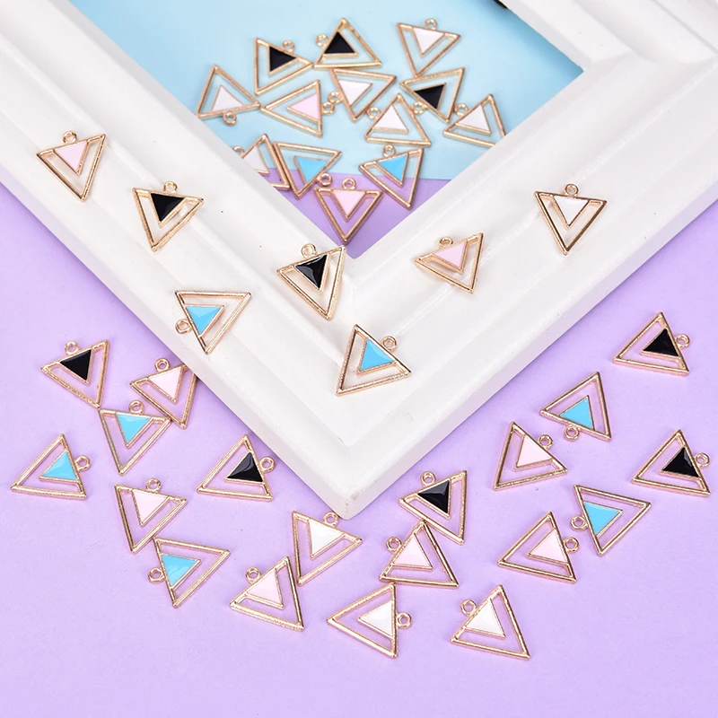 10 шт./компл. креативные квадратные треугольные подвески геометрическая форма