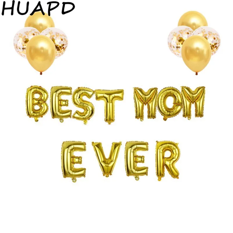 19 шт 16 дюймов цвета розового золота письмо фольгированные шары 12 латексный