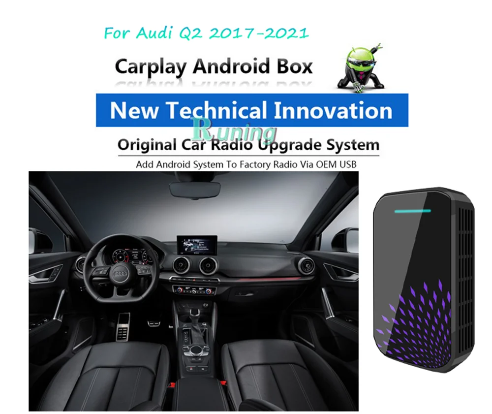 

Upgrade Radio Car Android Radio Stereo Carplay Box For Audi Q2 2017 2018 2019- 2021 Car Multimedia Player BT GPS Navigation Unit