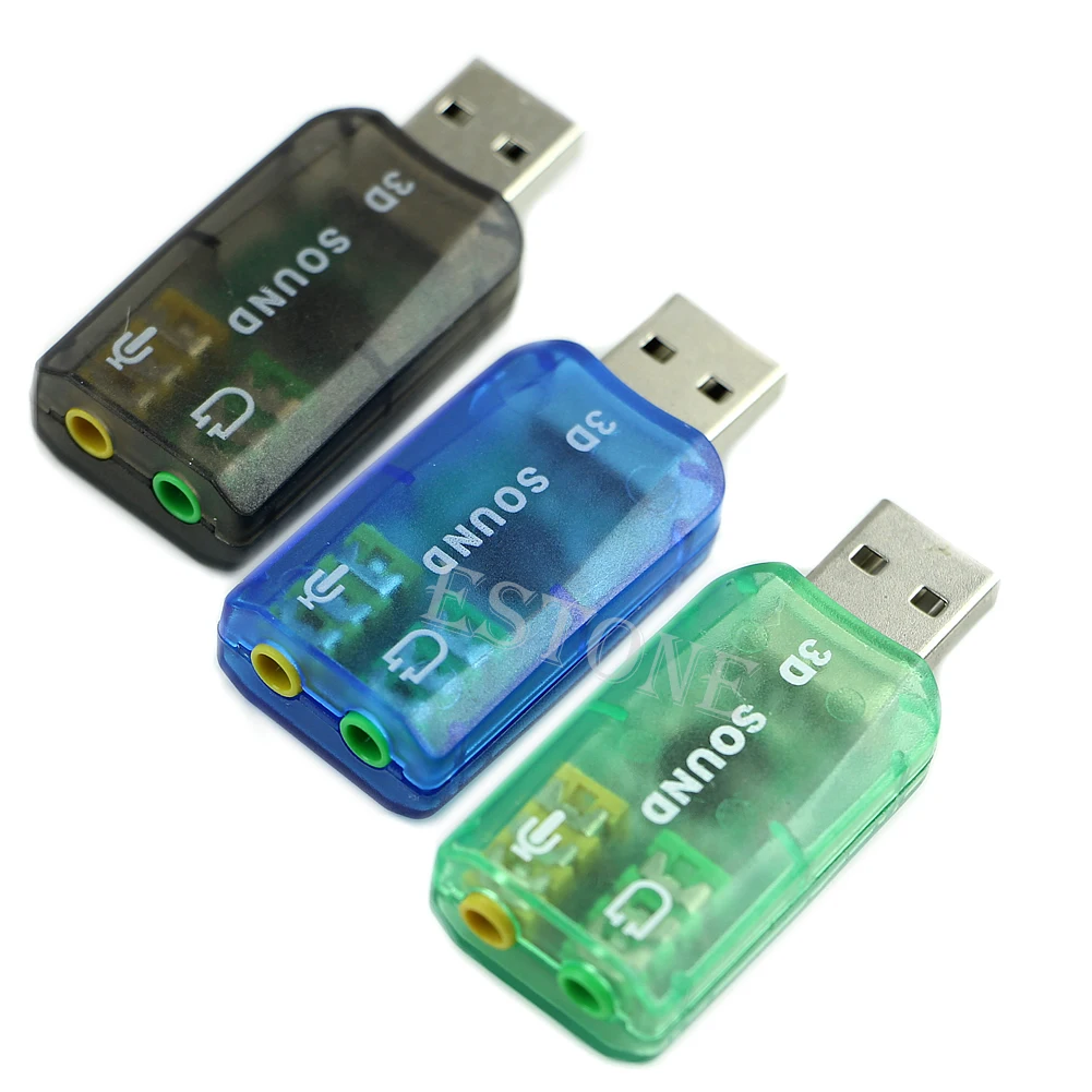 2020 Новинка 5.1USB до 3 5 мм Микрофон Разъем для наушников стерео гарнитура 3D Звуковая