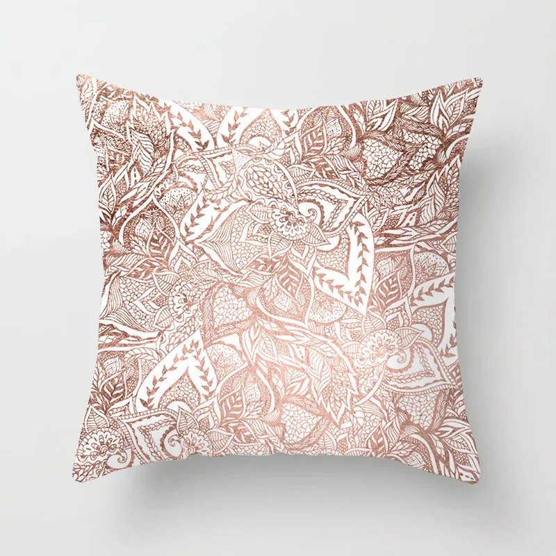 TTLIFE розовый геометрический чехол для подушки в скандинавском стиле черный и