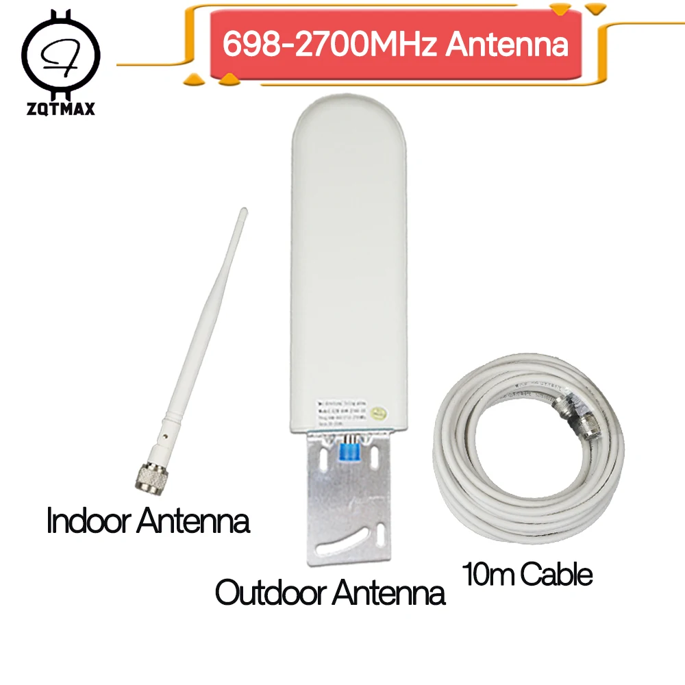 ZQTMAX 2g 3g 4g антенна для сотового телефона gsm cdma dcs wcdma 900 1800 2100 2600 ретранслятор сигнала