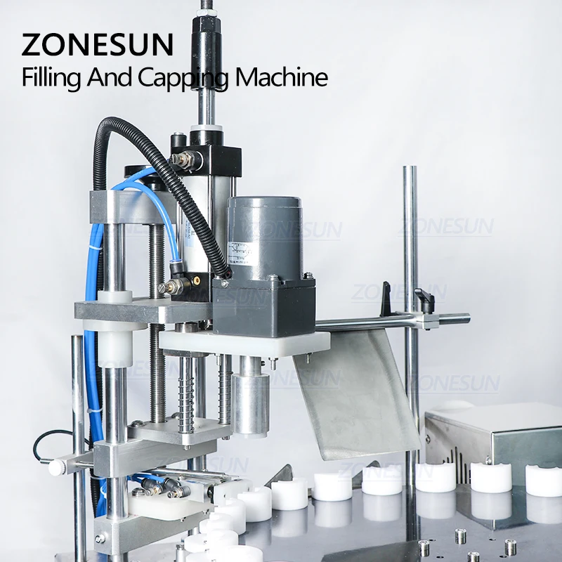 Günstig ZONESUN ZS-AFC1M Desktop Ätherisches Öl Monoblock Rotary Automatische 2 In 1 Kleine Glas Flasche Füllen Und Verschließen Maschine