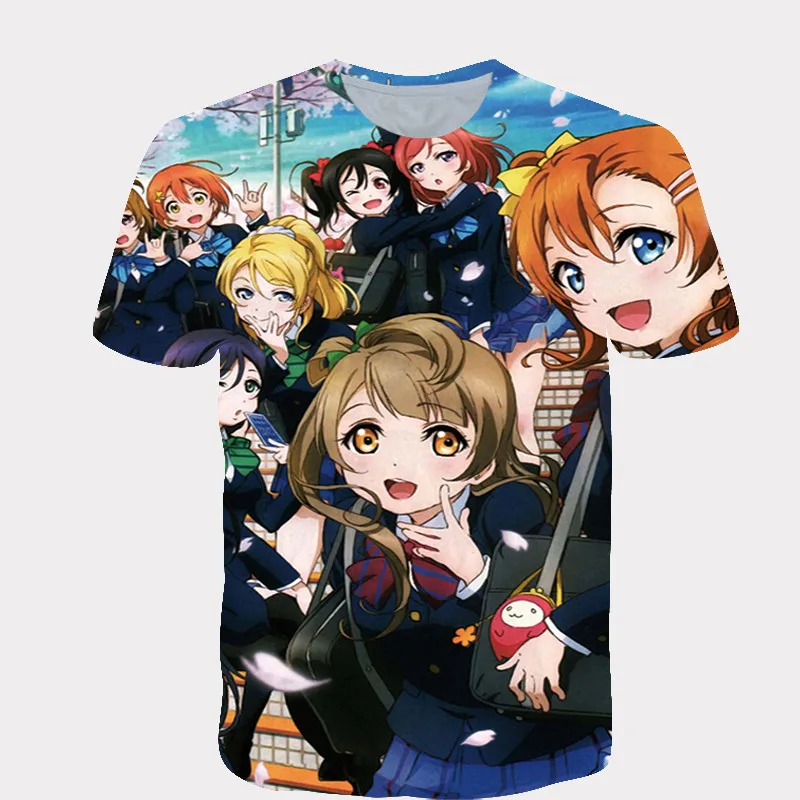 Новинка 2020 футболка для девочек с 3D рисунком Повседневная модная коротким