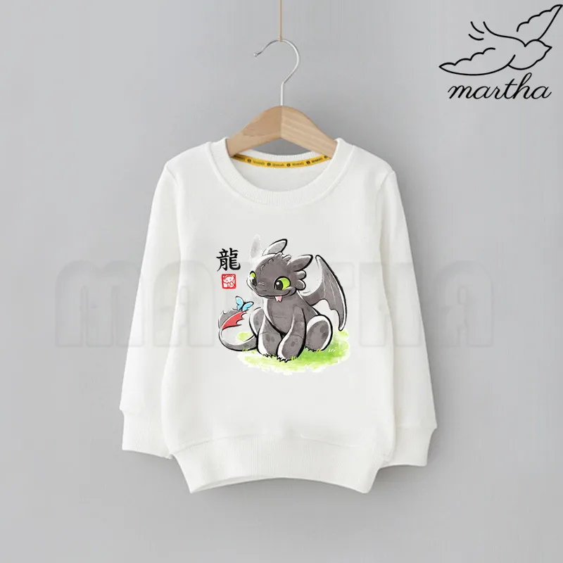 Толстовки с капюшоном для мальчиков и девочек изображением Беззубика ночной