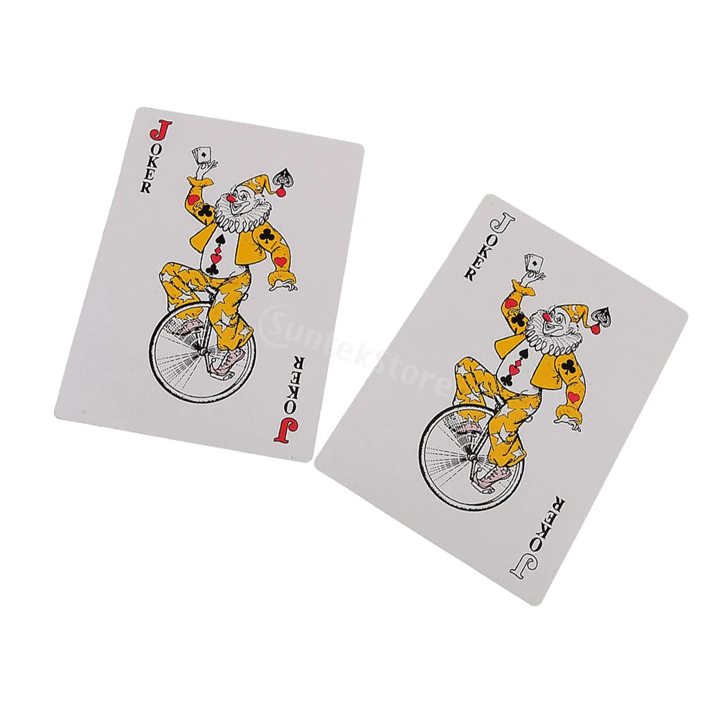 52 шт гигантские игральные карты Jumbo Poker открытые Волшебные семейные вечерние игровые карты