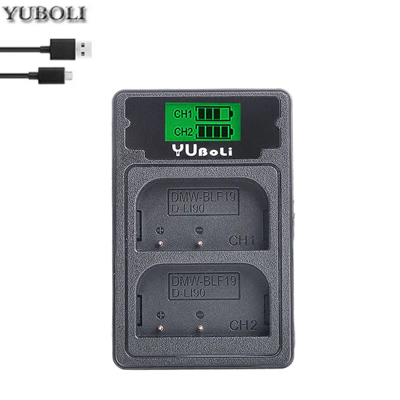 charger only DMW-BLF19 DMW-BLF19E DMW BLF19PP DMW BLF19 BLF19E батарея+ ЖК-дисплей двойной зарядное устройство для Panasonic Lumix GH3 GH4 GH5 G9 - Цвет: charger only