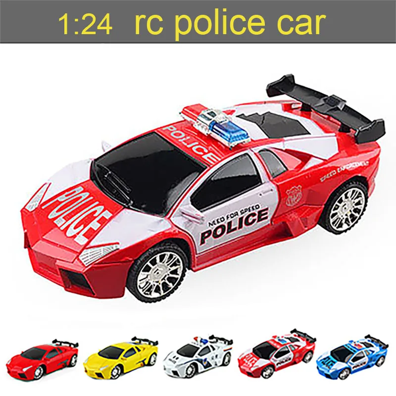 1:24 полицейский металлический автомобиль с дистанционным управлением спортивные