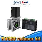 Червячный редуктор NMRV030 1:5 7,5 10 15 20 25 30 40 50 60 80, редуктор входного вала 8 мм для привода NEMA23 и DM542