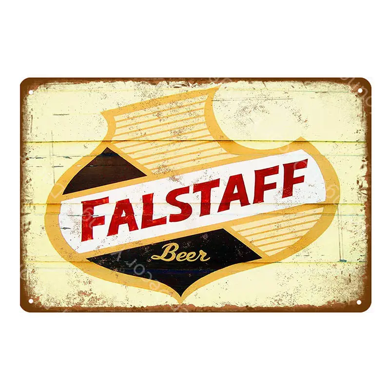 YD5538AI Falstaff пивные металлические знаки виски табличка вина винтажные настенные Стикеры для бара паба клуба Декор человек пещера декоративные тарелки YI-069 - Цвет: YD5538AI