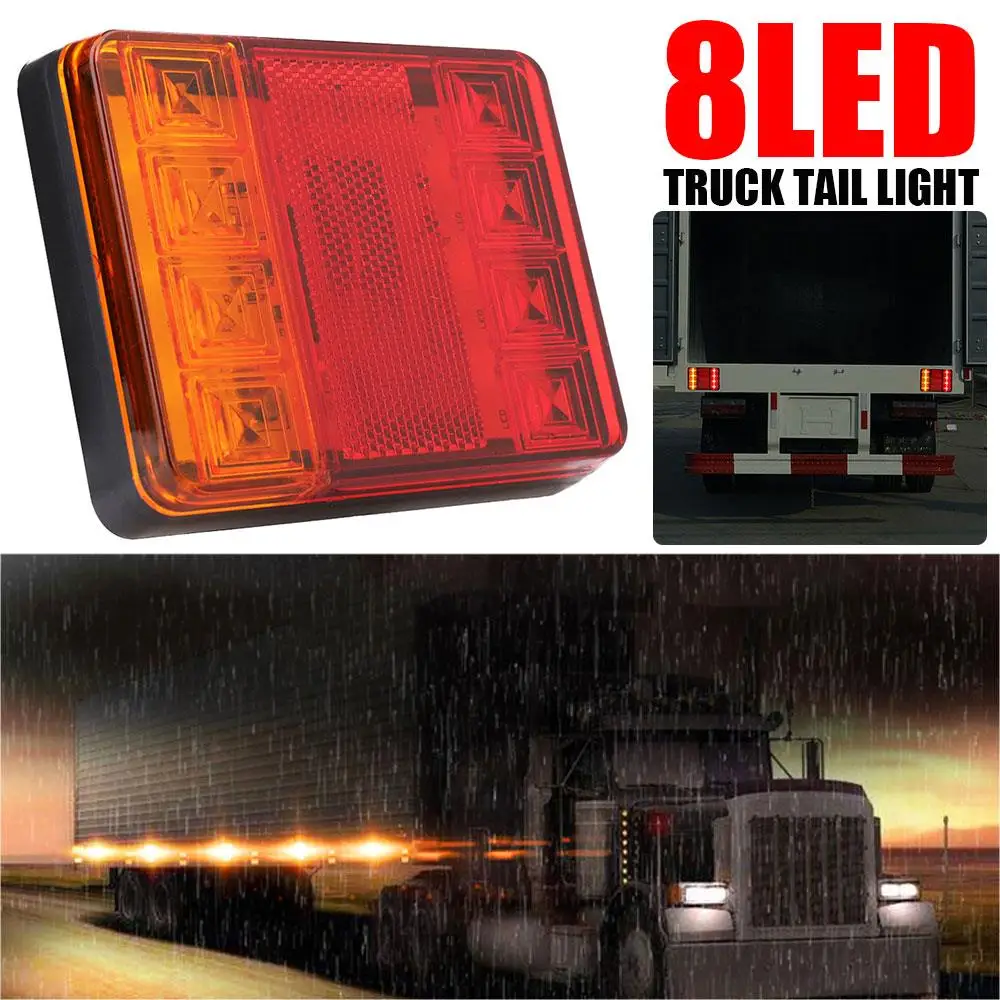 

2020 DC12-24V 8 LED Light Truck Truck Side Light Tail Light Marker Light Warning Light NEW Truck Camper Trailer Car Lamp