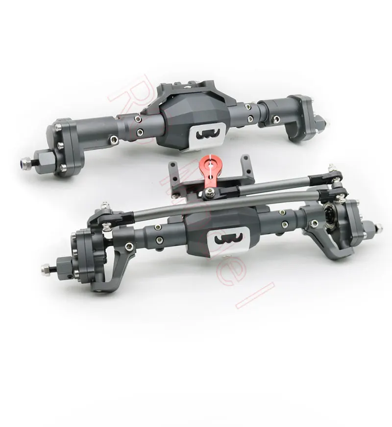 

New CNC Machined Aluminum Alloy Front and Rear Portal Axle for 1/10 RC Crawler Car Axial SCX10 II 90046 90047 Redcat GEN8 RGT