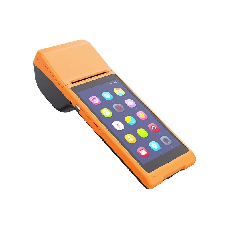 Портативный POS терминал Android 8 1 PDA Pos Встроенный термопринтер bluetooth 58 мм Wi Fi