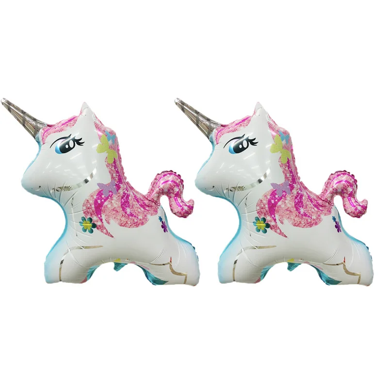 Weedding вечерние ничные украшения единорог воздушные шары гелиевые фольгированные