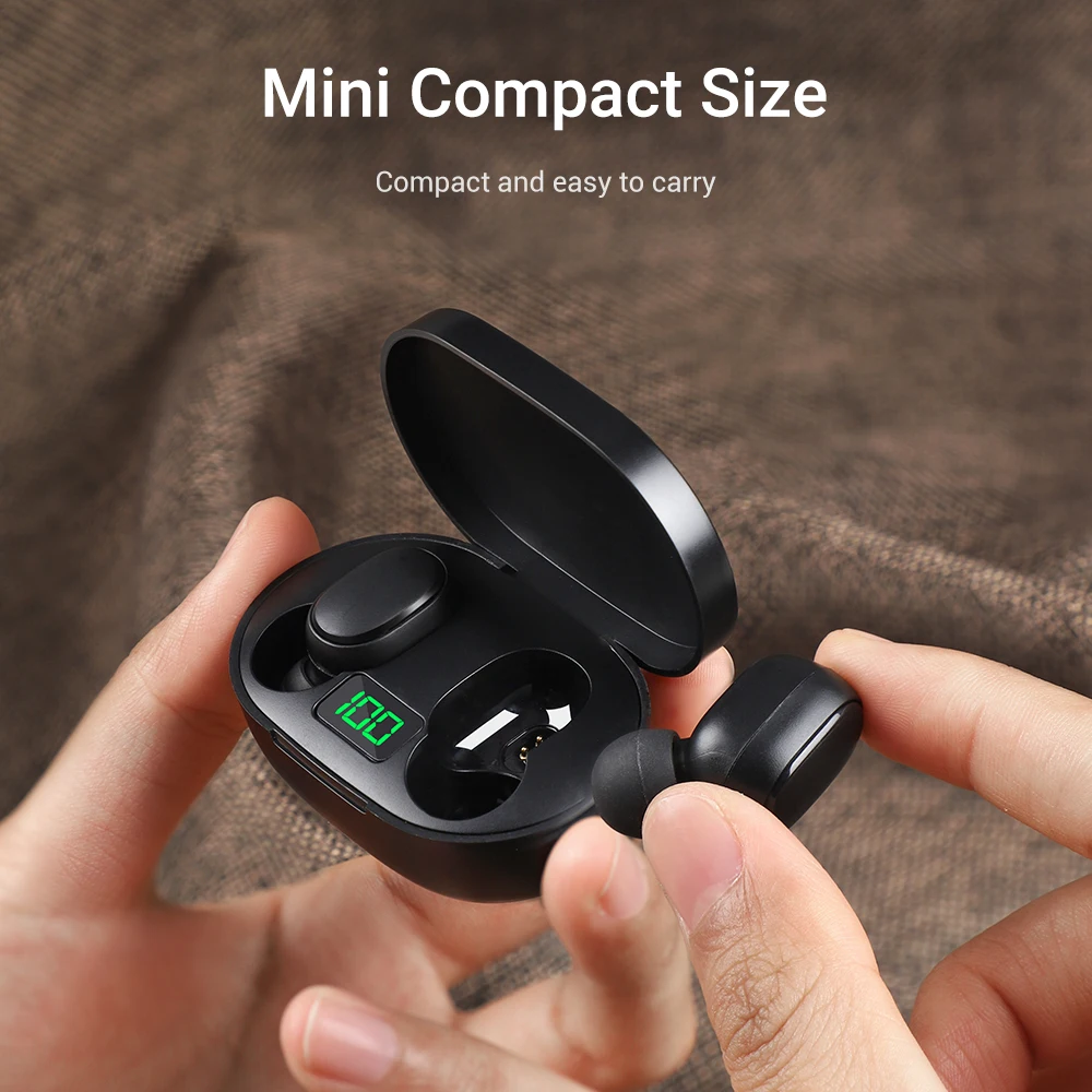 TOPK T24 TWS Bluetooth наушники со светодиодным дисплеем беспроводные стерео звук в ушах