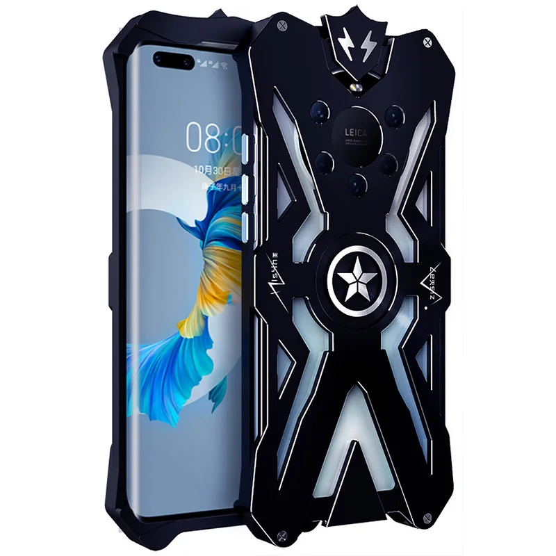

Thor Luxury Armor Metal Aluminum CNC technology manufacturing Cover For Huawei Mate 40 Pro Plus + case Phone shell