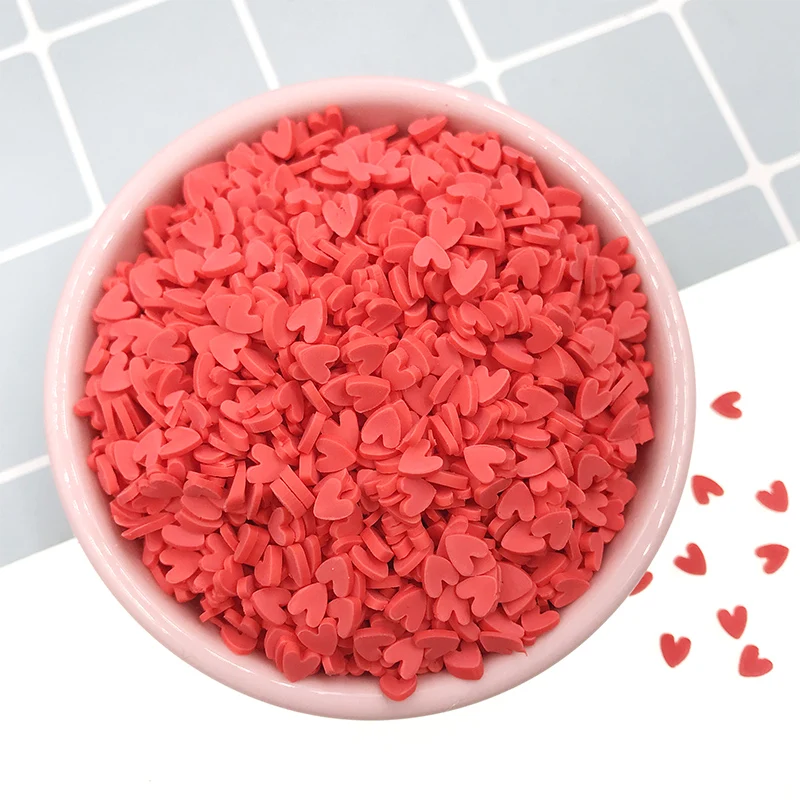 100 г в форме сердца глиняные полимеры цветная глина разбрызгивает для рукоделия