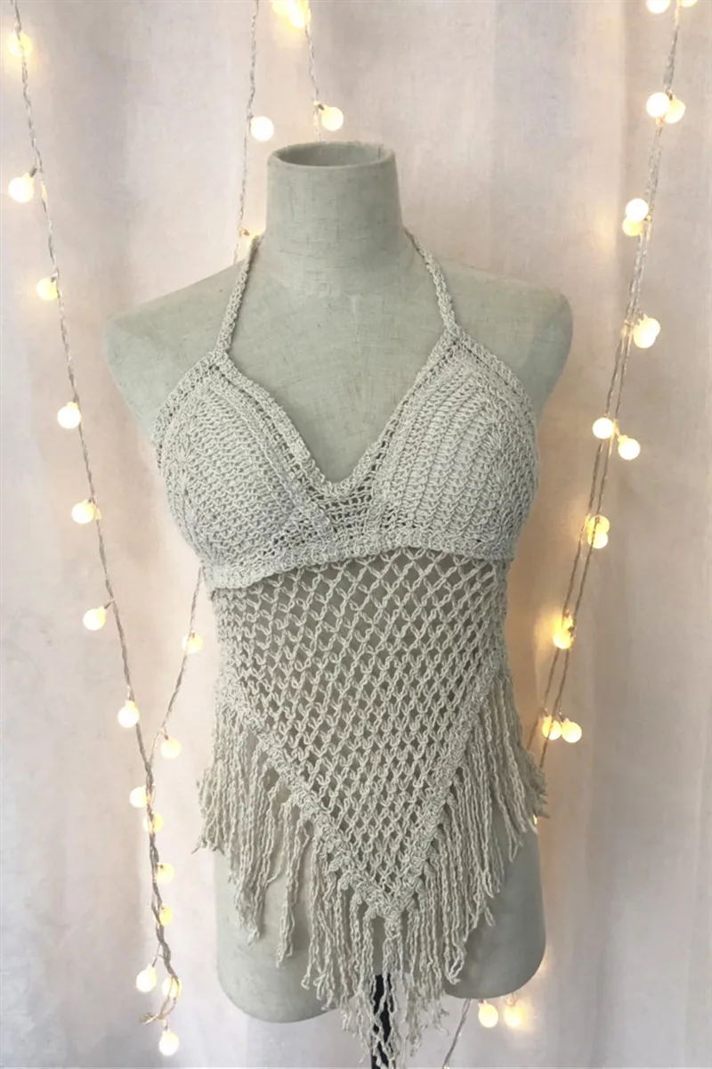 Женские укороченные топы без рукавов с вырезами пляжная одежда открытой спиной