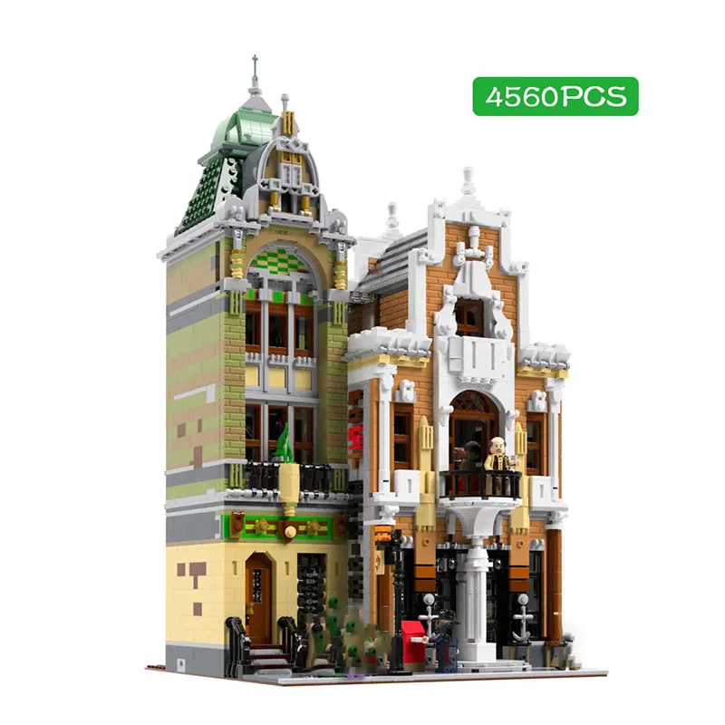 

JIESTAR 89126 Post Office Model Creative City Street View Series Modular Building Blocks Small Particle Assembly Toys Brick