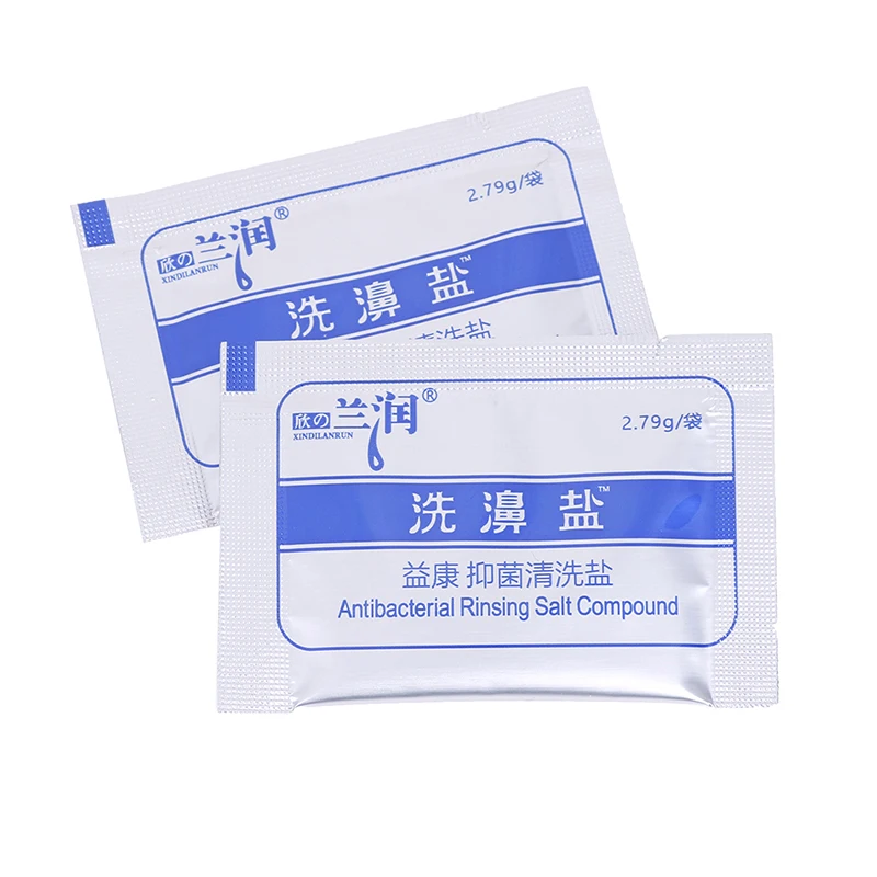 

30 Packets Nasal Salt Wash Sinus Allergies Nose Rinse Relief Saline Mix Cleaner For Feminine Health Care Cleaning
