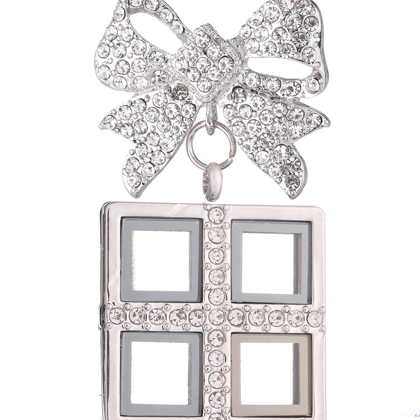 

10Pcs Metal Half Of Crystal Polygon Shaped Round Locket Butterfly Glass Locket Making Brooches Corsage Jewelry Supplies