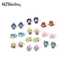 Новинка 2020, Mairimashita! Iruma-kun серьги-гвоздики Suzuki Iruma акриловые серьги ручной работы аниме серьги из смолы эпоксидные украшения