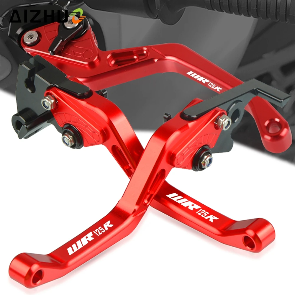

Короткие Рычаги тормозной муфты для мотоцикла YAMAHA WR125X R 2012-2016 2015 2014 регулируемые ручные тормоза CNC аксессуары WR125X LOGO