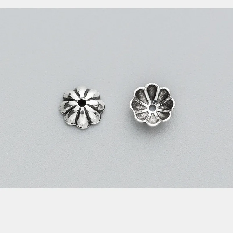 5 мм Φ серебряные разделительные шапочки для бусин Концевики изготовления